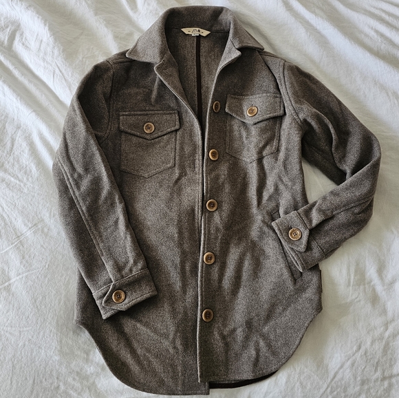 NWOT Sno Whistler Alta Overshirt 100% Wool Shacket Jacket Small - Picture 4 of 4